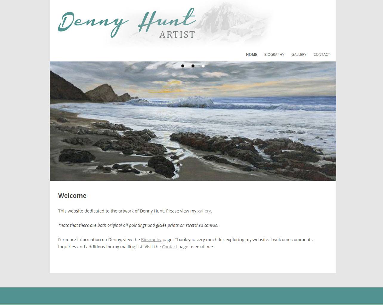 Danny Hunt Artist - Wordpress