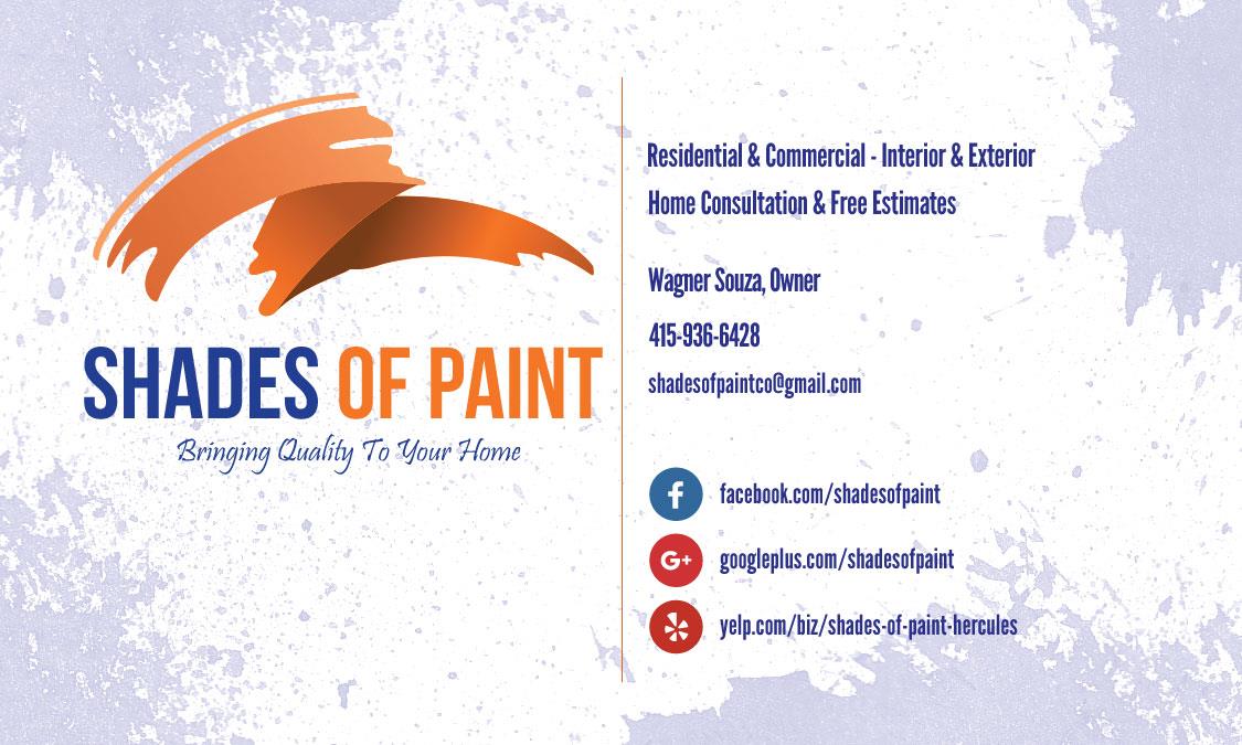 Shades of Paint - Business Card