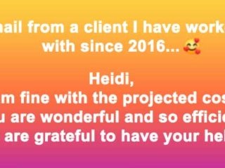 Posted on Facebook when I received this sweet email Facebook post