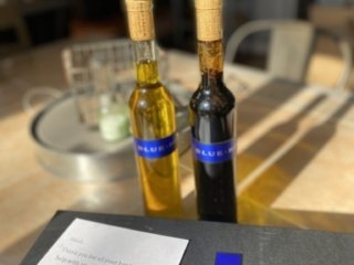 Wine and vinegar gift from client Blue Rock Winery