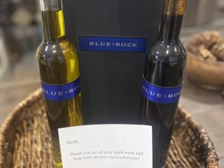 This client sends me gifts every year! Blue Rock Winery