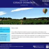 Law Offices of Gerald Desmond - Coded in HTML