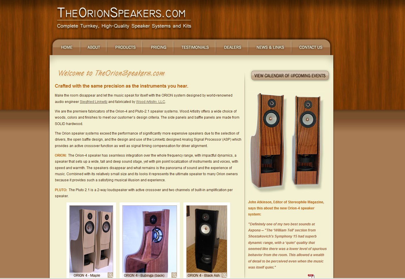The Orion Speakers - Wordpress