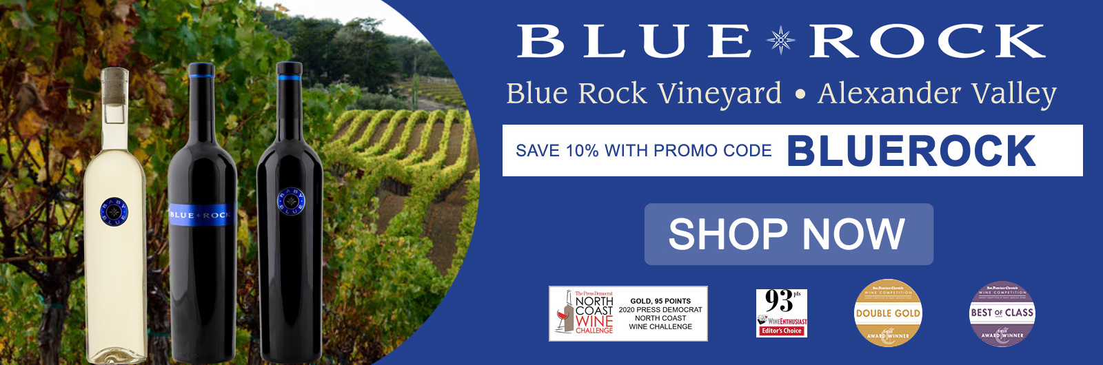 Blue Rock Vineyard - Banner Ad